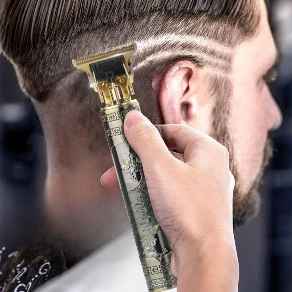 Vintage Görünümlü Güçlü 4 Farklı Başlıklı USB ŞarjlI Manuel Tıraş Makinası (adet fiyatıdır) görsel 4