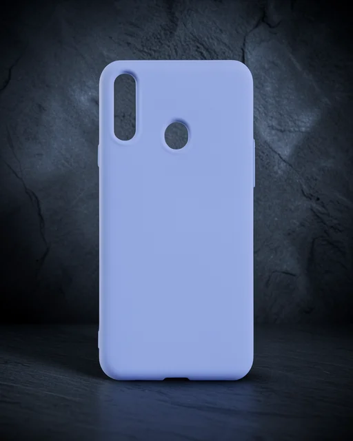 Samsung Galaxy A20s Kılıf Nano İçi Kadife Silikon - Lila