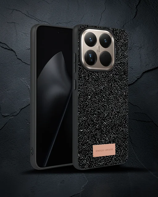 Onegif Xiaomi Mi 15t Pro Bright Simli Kapak - Siyah