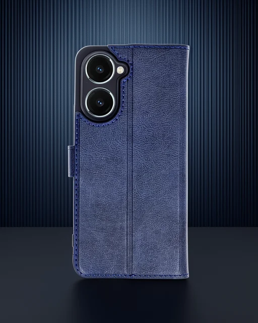 Vivo Y18 Kılıf Trend S Plus Kapaklı Kılıf - Lacivert