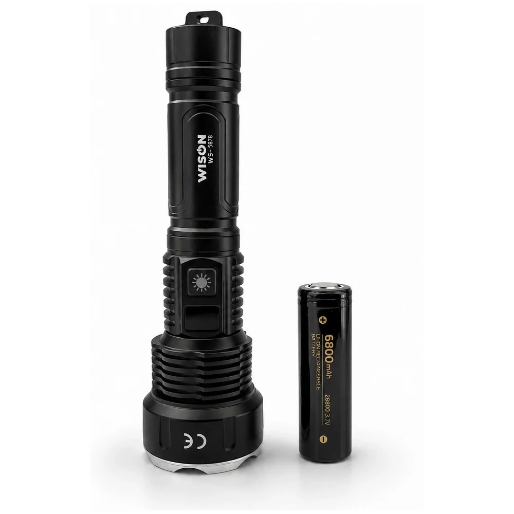 Wison Ws-7878 30watt 3000 Lümen Uzun Menzilli Usb Type-c Şarjlı El Feneri görsel 2