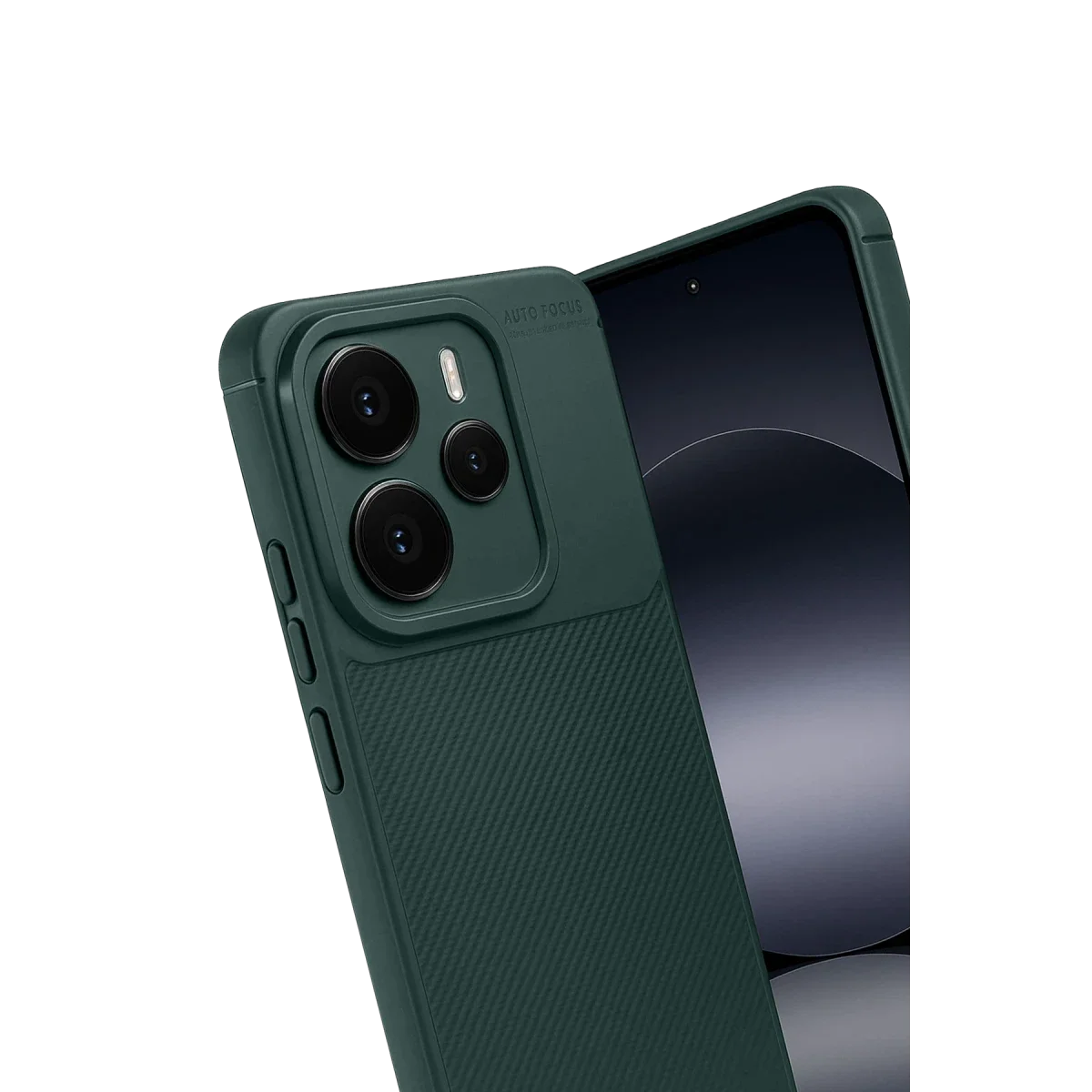 Xiaomi Note 14 5G Auto Focus Karbon Kapak - Koyu Yeşil görsel 2