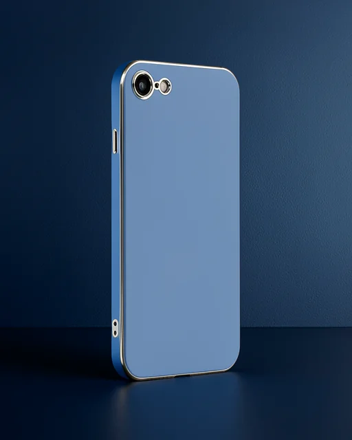 Apple İphone 7 Kılıf Volet Silikon - Mavi