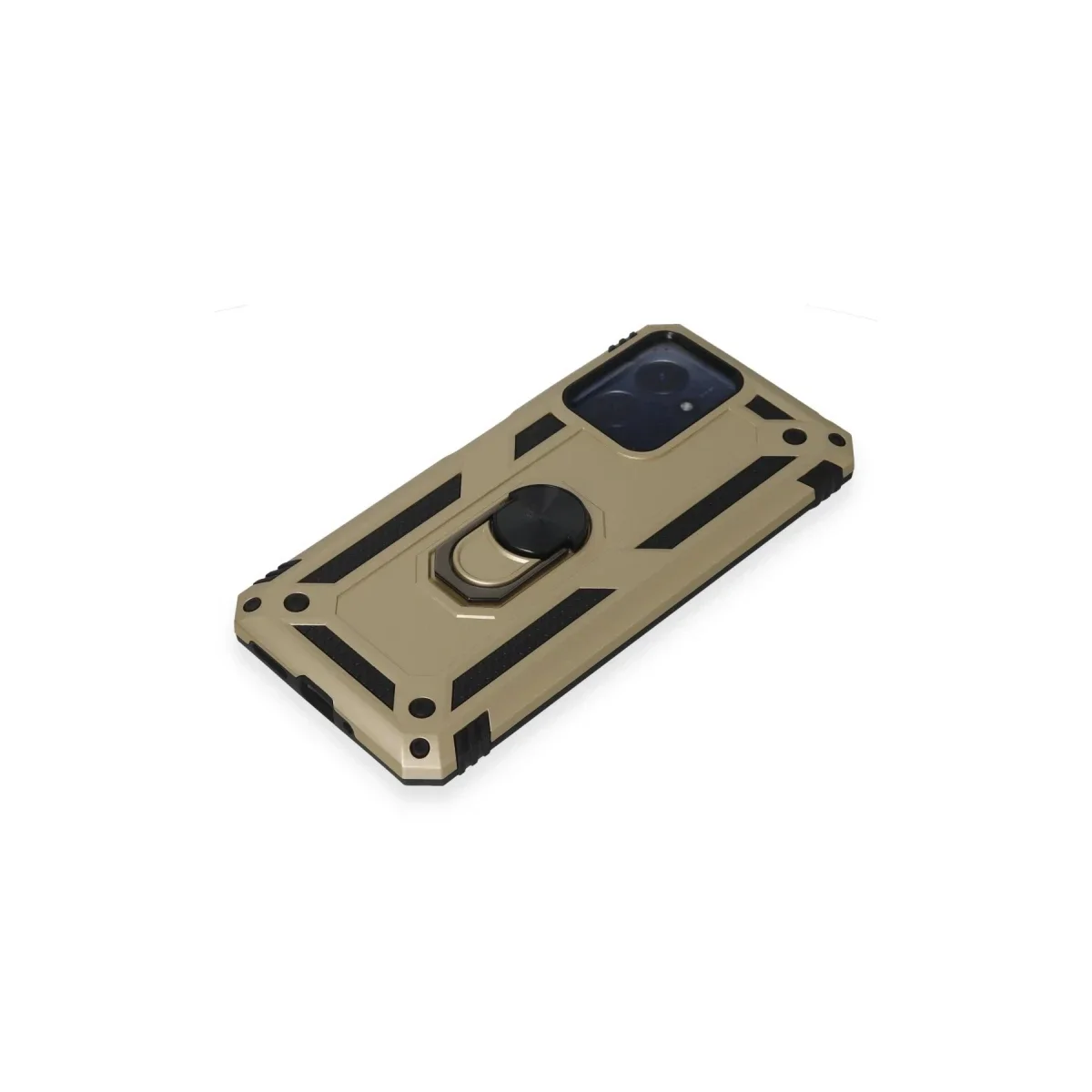 Xiaomi Redmi Note 12 4G Kılıf Sofya Yüzüklü Silikon Kapak - Gold görsel 4
