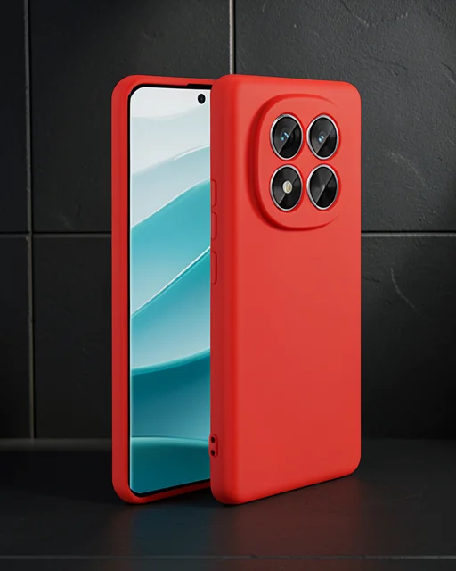 Xiaomi Redmi Note 14 Pro 4g Kılıf First Silikon - Kırmızı