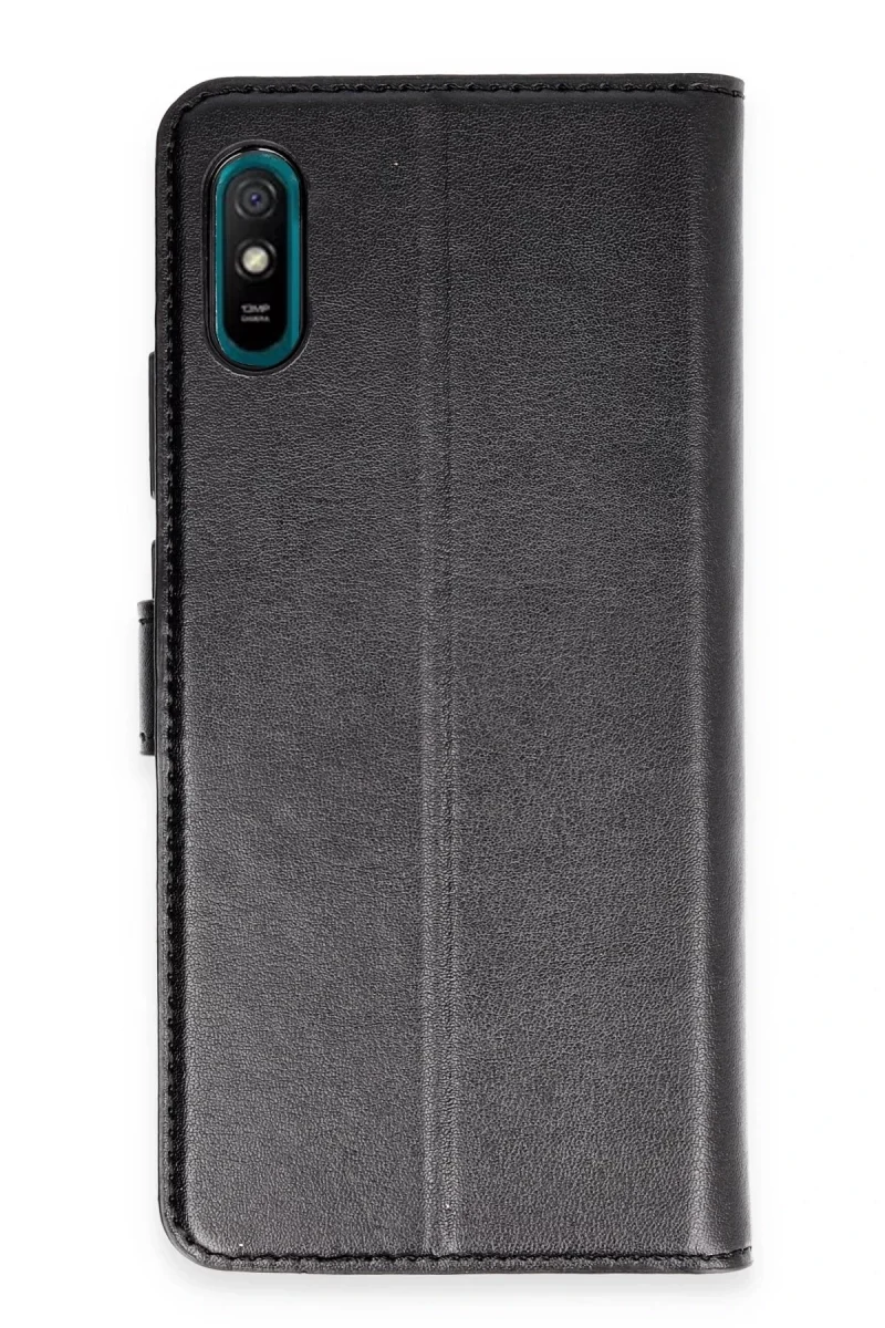 Xiaomi Redmi 9A Kılıf Trend S Plus Kapaklı Kılıf - Siyah