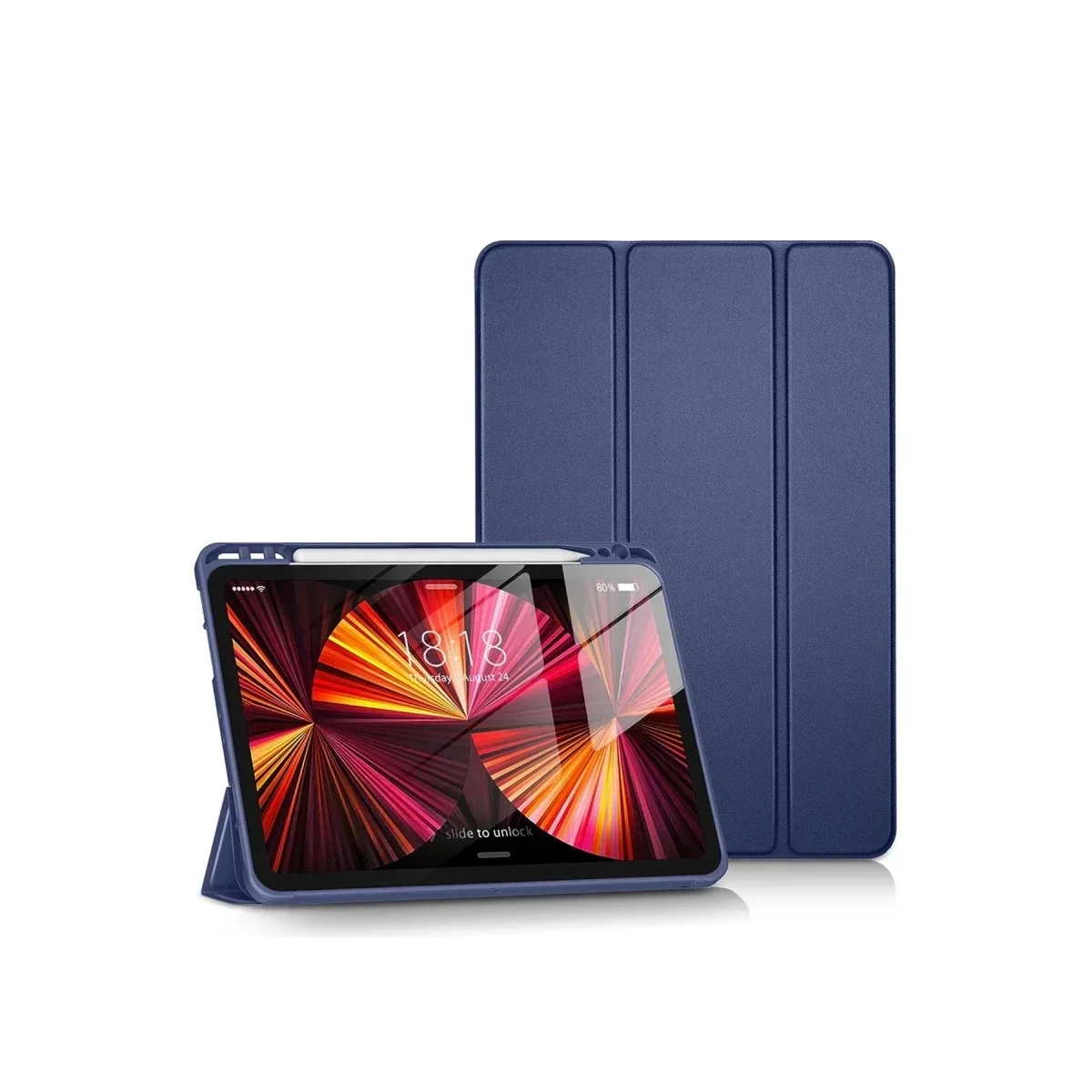 Apple iPad Pro 11 (2024) Kılıf Tablet Smart Kılıf - Lacivert görsel 2