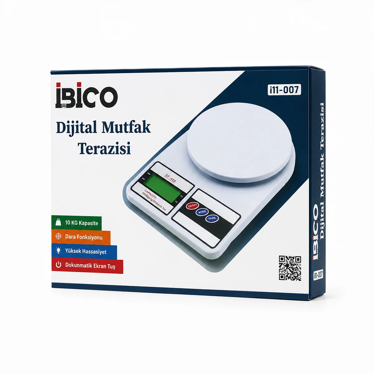 Dijital Mutfak Tartısı 10kg 1g Pilli görsel 4