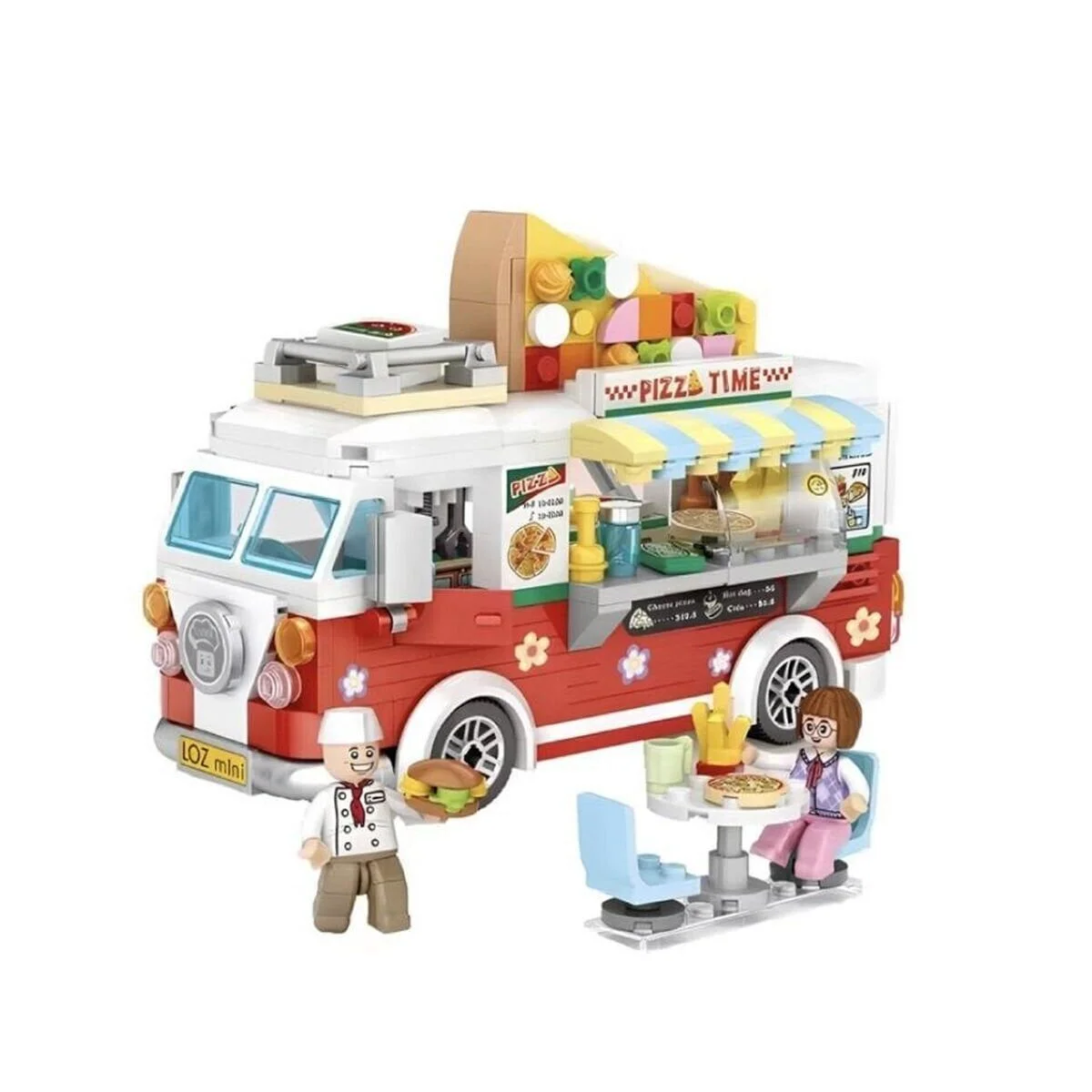LZ1739 Loz Pizza Arabası Block Oyuncak 493 Parça