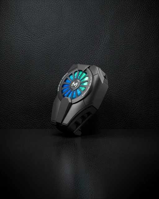 Dl06 Rgb Radyatör Telefon Soğutucu Fan - Siyah