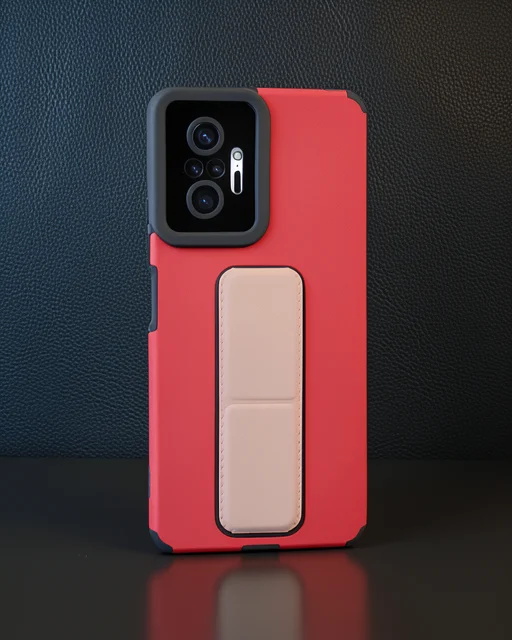 Xiaomi Redmi Note 10 Pro Kılıf Mega Standlı Silikon - Gold