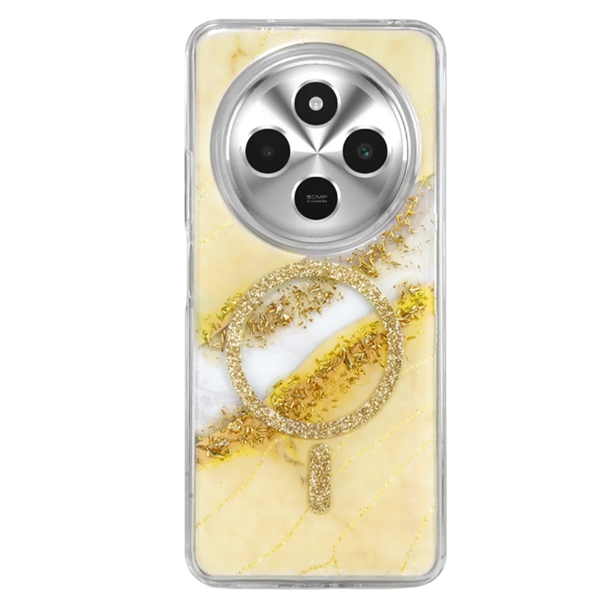 Onegif Xiao Red 14c Lotus Simli Magsafe Kapak - Gümüş görsel 3