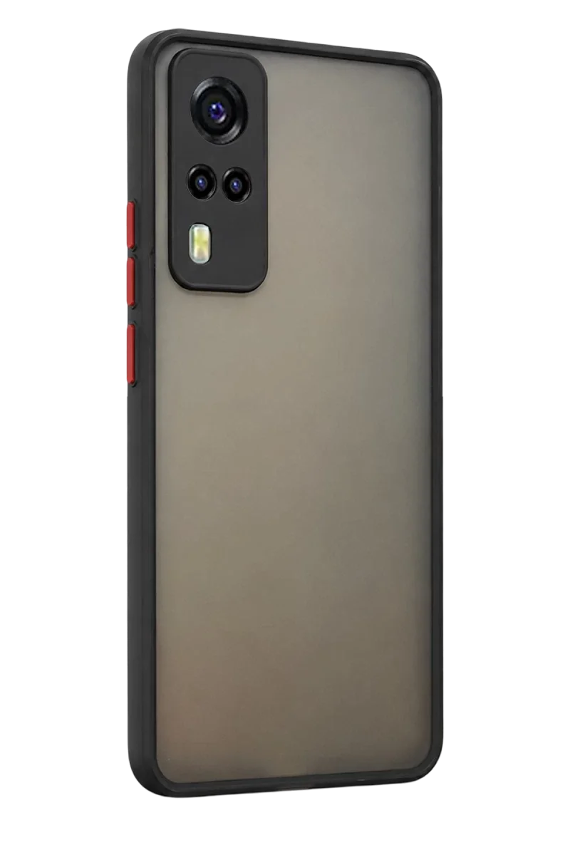Vivo Y53S Kılıf Montreal Silikon Kapak - Siyah görsel 3