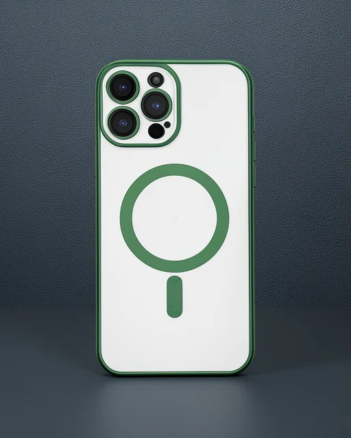 Apple İphone 14 Pro Kılıf Kross Magneticsafe Kapak - Koyu Yeşil