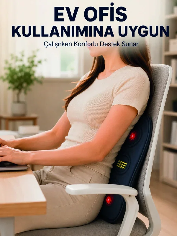 Bel Destek nderi Isıtmalı Masaj Özellikli Günlük Kullanım