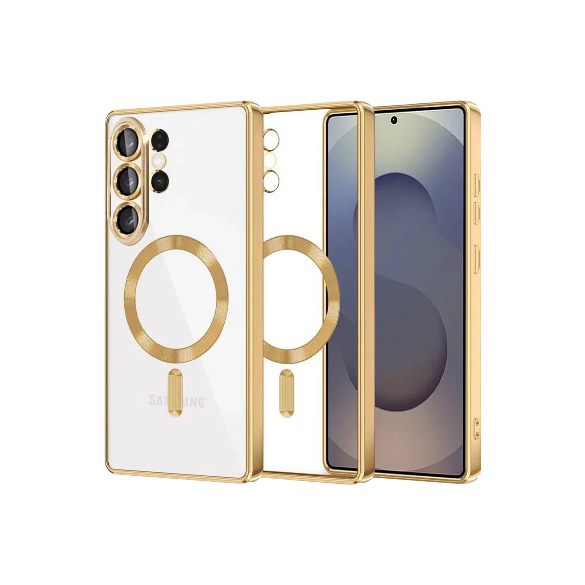 Samsung Galaxy S26 Ultra Kross Magneticsafe Kapak - Gold