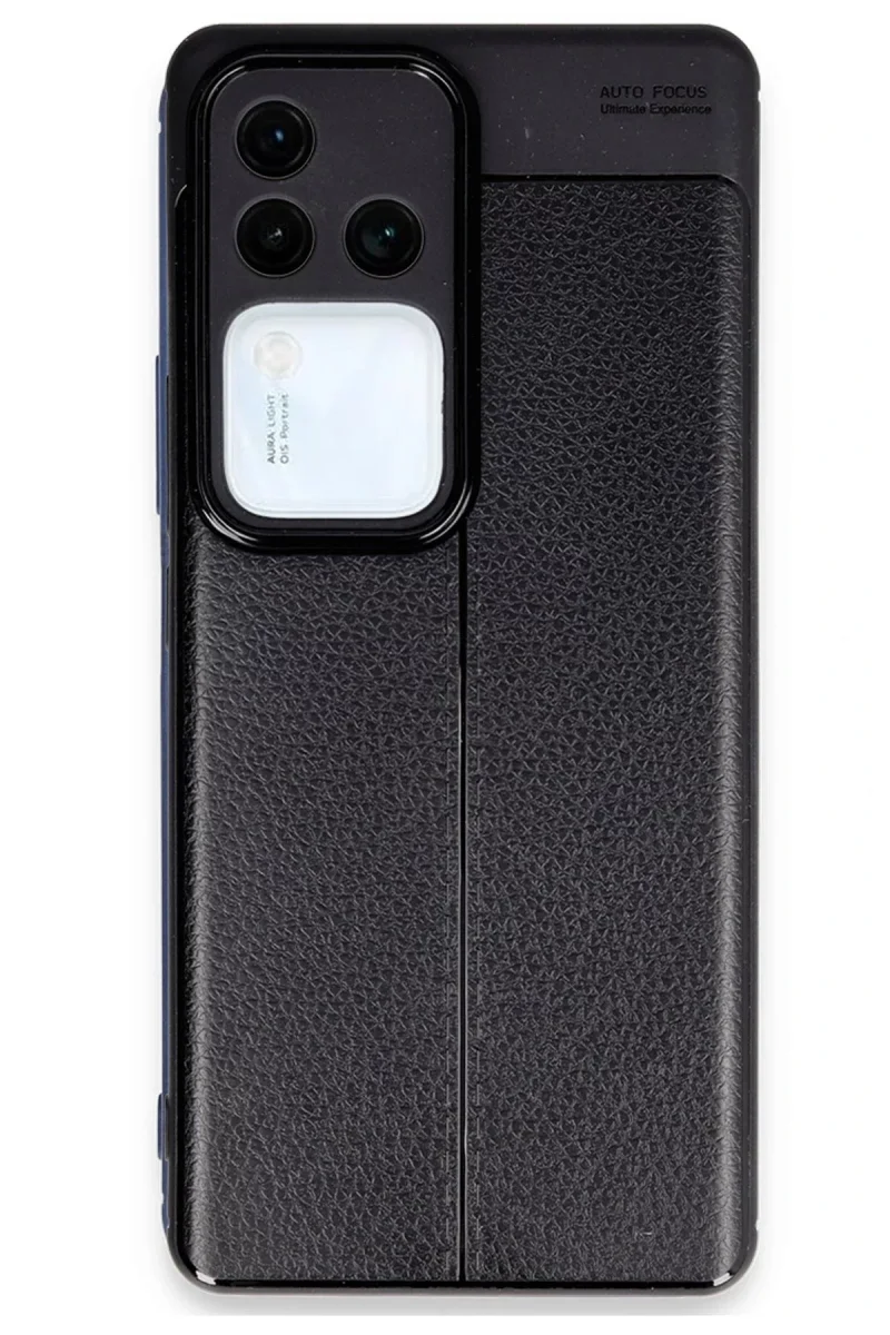 Vivo V30 5G Kılıf Auto Focus Kapak - Siyah görsel 2