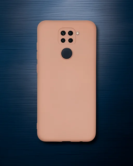 Xiaomi Redmi Note 9 Kılıf Nano İçi Kadife Silikon - Pudra