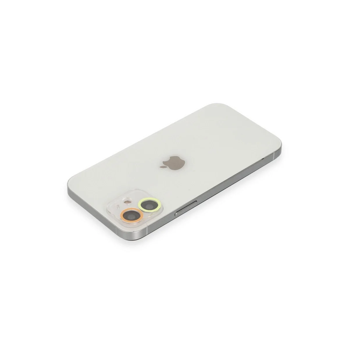 Apple İphone 12 Mini Renkli Kamera Lens Koruma Cam - Sarı-turuncu görsel 2