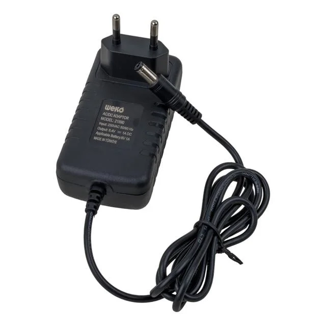 Weko 8.4 Volt - 1 Amper 8.4 Watt 5.5*2.5 Uçlu Lityum Pil Ledli Yerli Üretim Şarj Adaptörü görsel 3