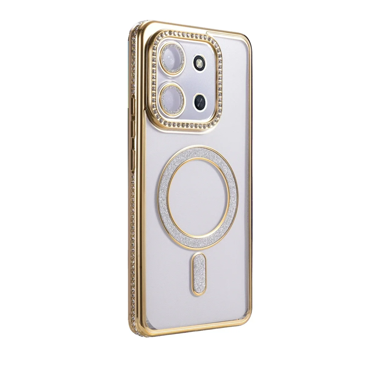 Xiaomi Redmi 15C 4G Joke Simli Magneticsafe Kılıf - Gold görsel 3