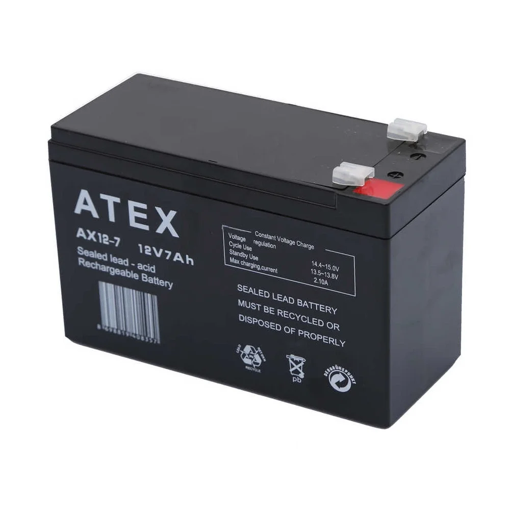 AX12-7 12V 7Ah Akü görsel 2