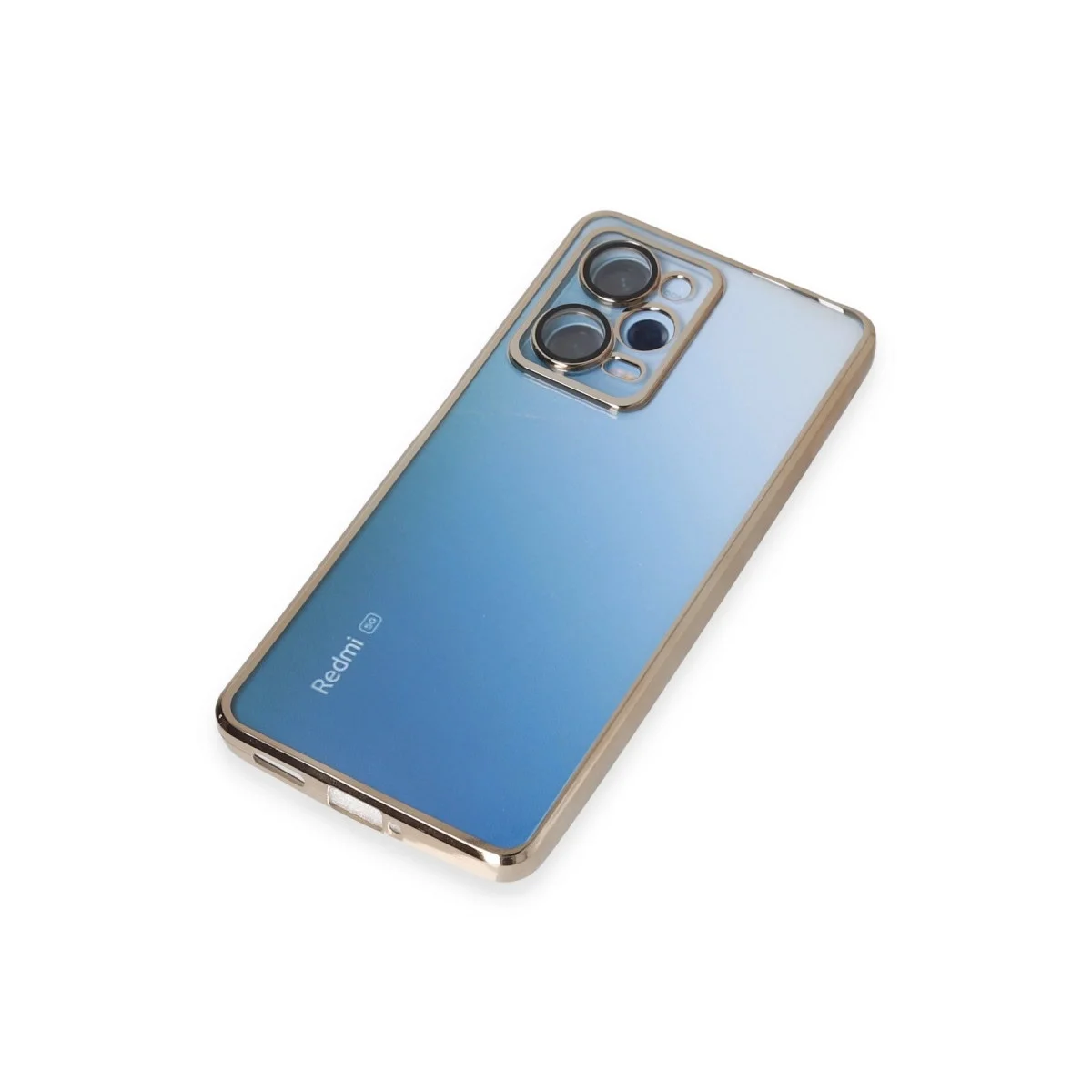 Xiaomi Redmi Note 12 Pro 5g Kılıf Razer Lensli Silikon - Gold görsel 6