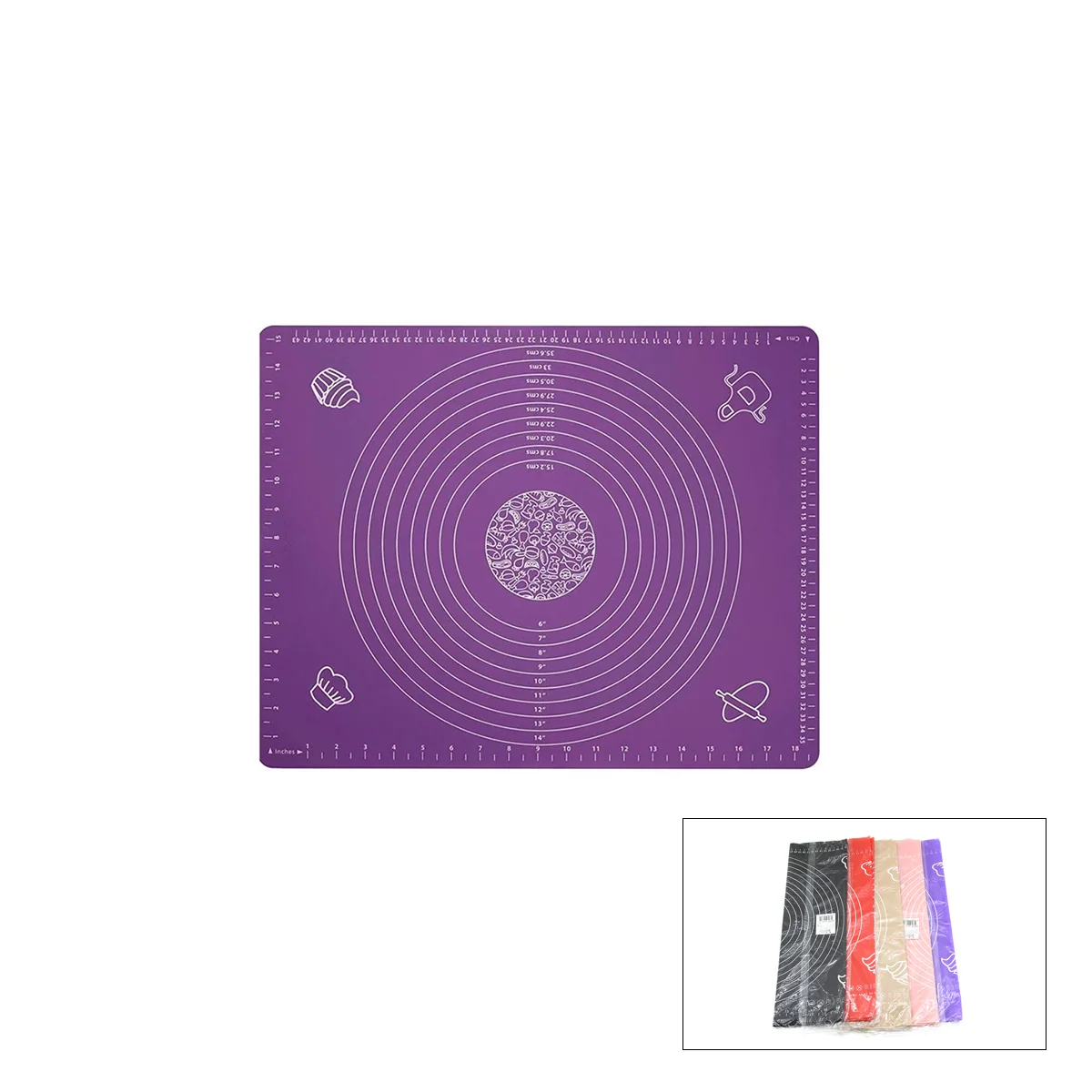Silikon Hamur Matı 45x65 cm Ölçekli görsel 2