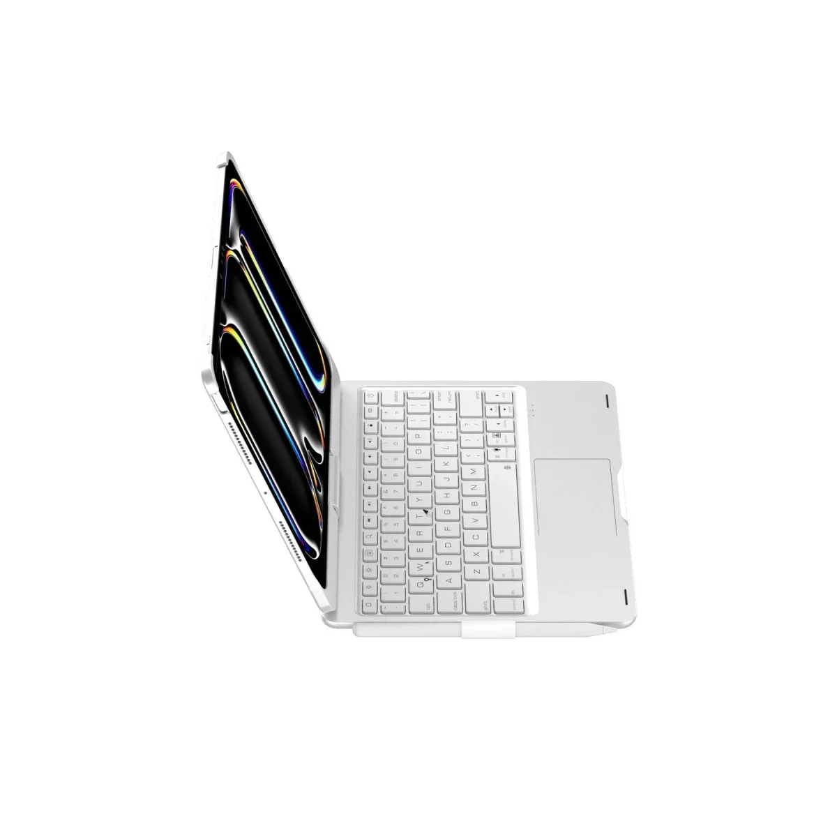 Apple iPad Pro 11 (2024) F11 ATS Kılıf Magic Dönen Klavyeli Tablet Kılıf - Gümüş görsel 4