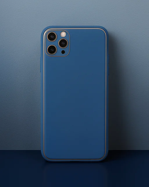 Apple İphone 11 Pro Kılıf Coco Deri Silikon Kapak - Mavi