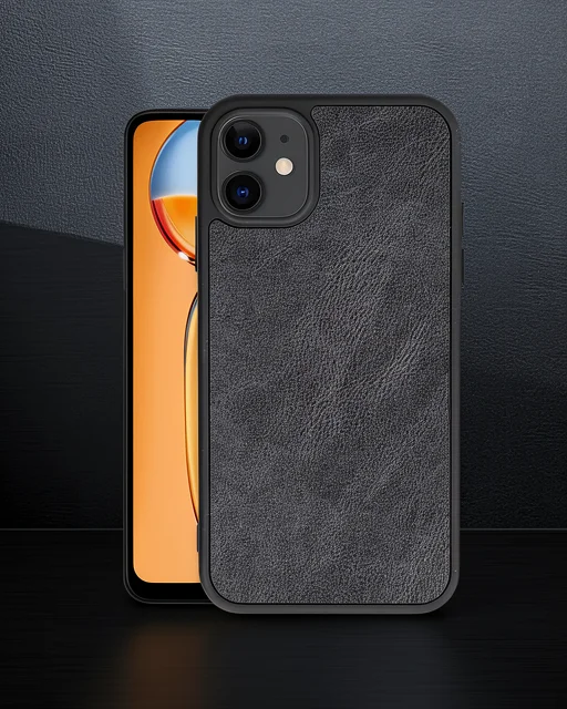 Apple İphone 11 Kılıf Aras Deri Kapak - Siyah