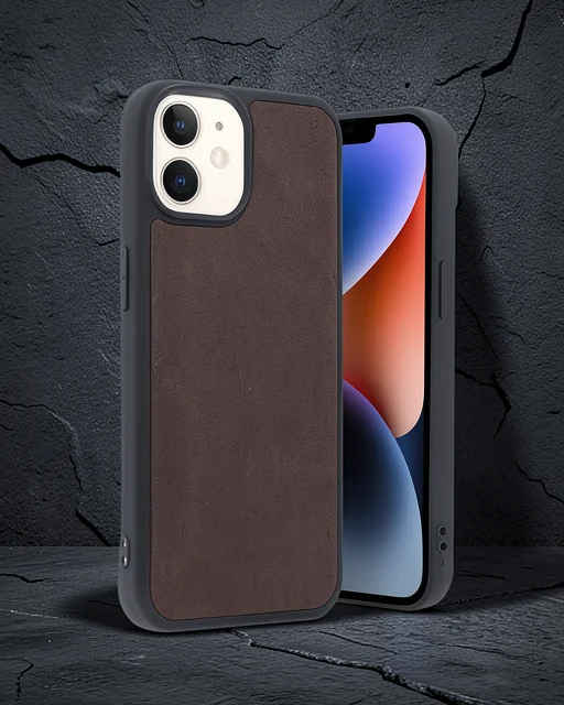 Apple İphone 11 Kılıf Aras Deri Kapak - Bordo