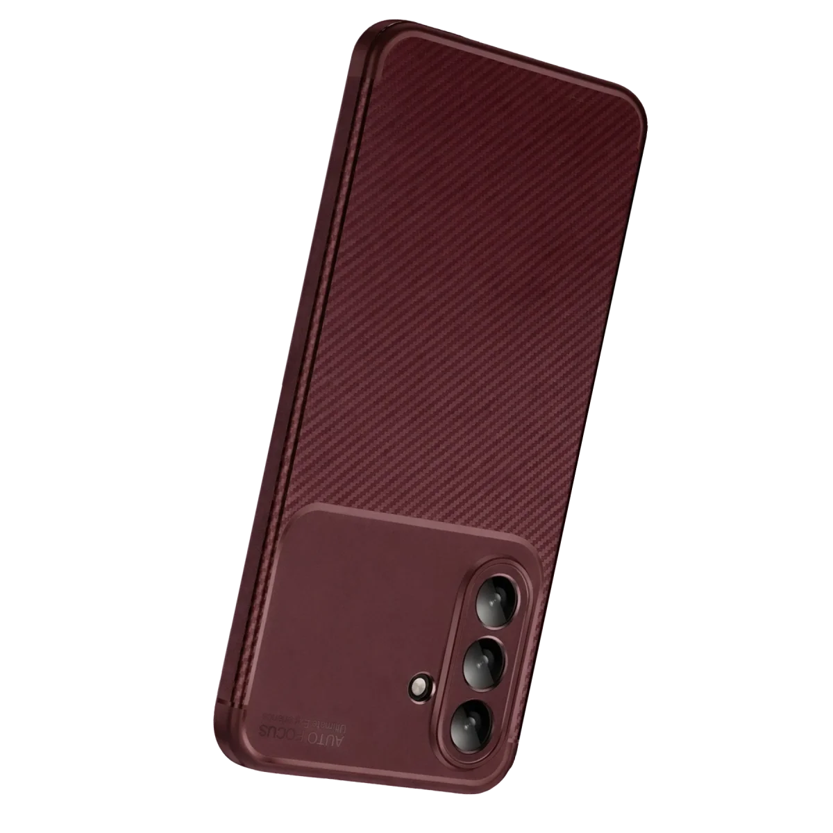 Samsung Galaxy A17 5g Auto Focus Karbon Kapak - Bordo görsel 3