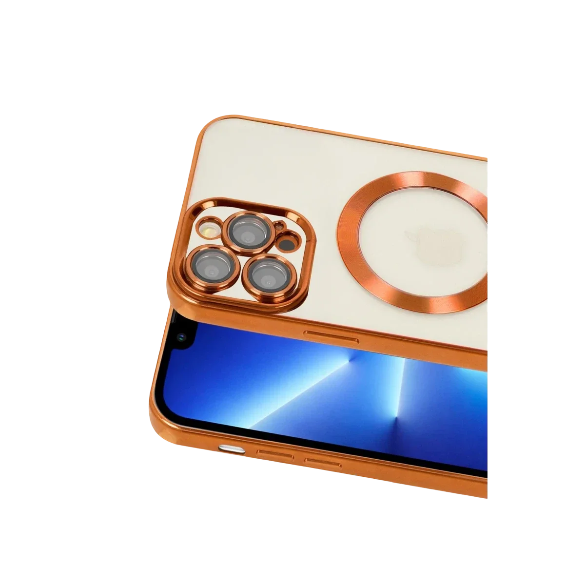 Apple iPhone 13 Pro Kılıf Kross Magneticsafe Kapak - Turuncu görsel 2