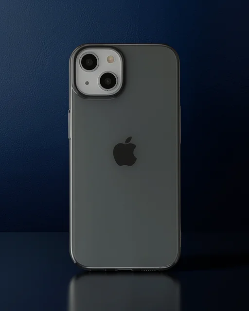 Apple İphone 14 Plus Kılıf Pc Sert Şeffaf Kapak - Siyah