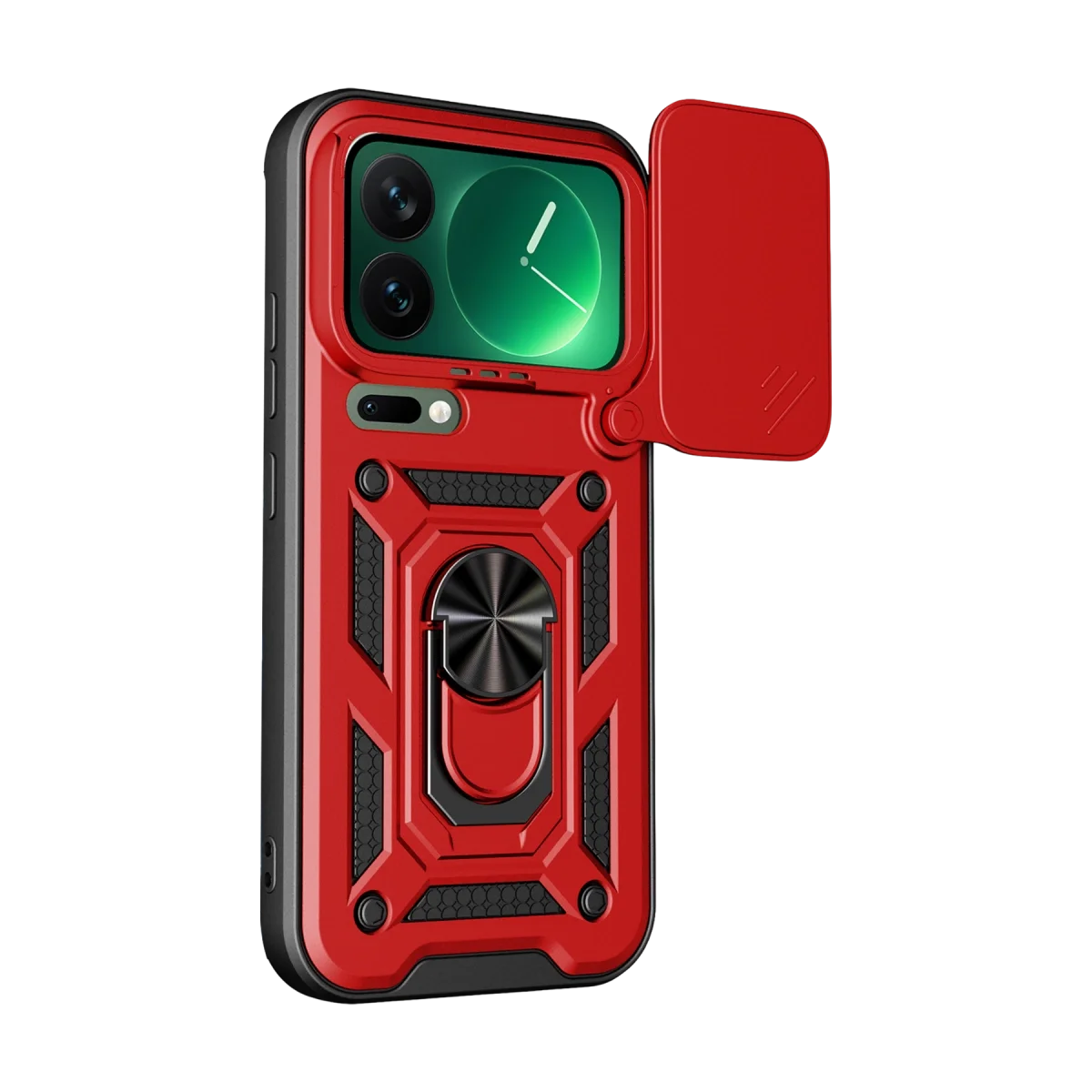 Xiao 17 Pro Max Pars Lens Yüzüklü Silikon - Kırmızı görsel 2