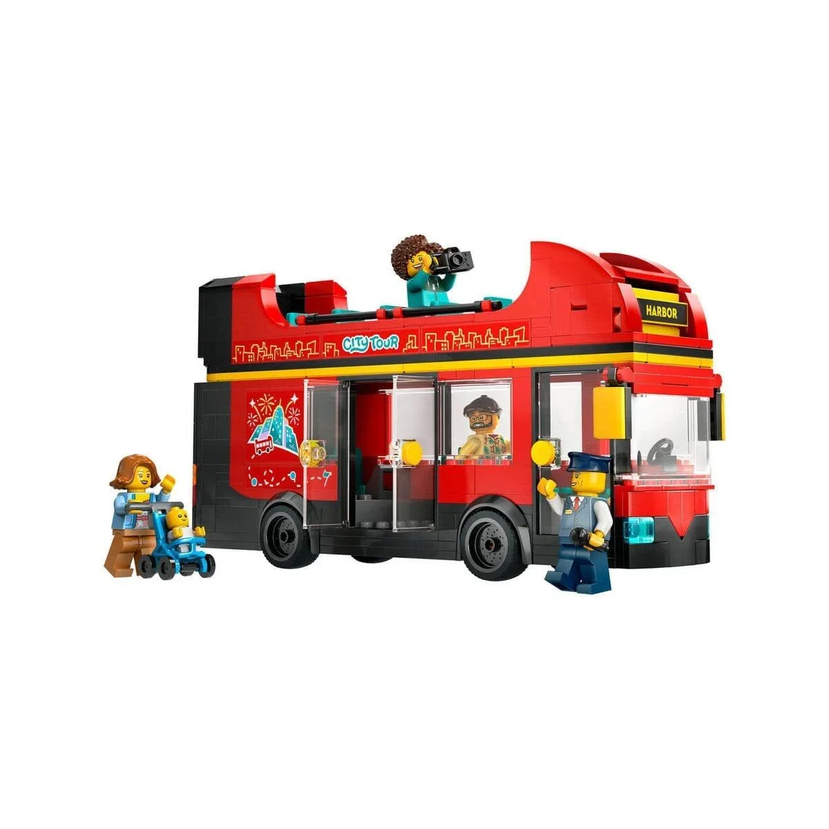 60407 Lego City Kırmızı İki Katlı Tur Otobüsü 384 parça +7 yaş görsel 2