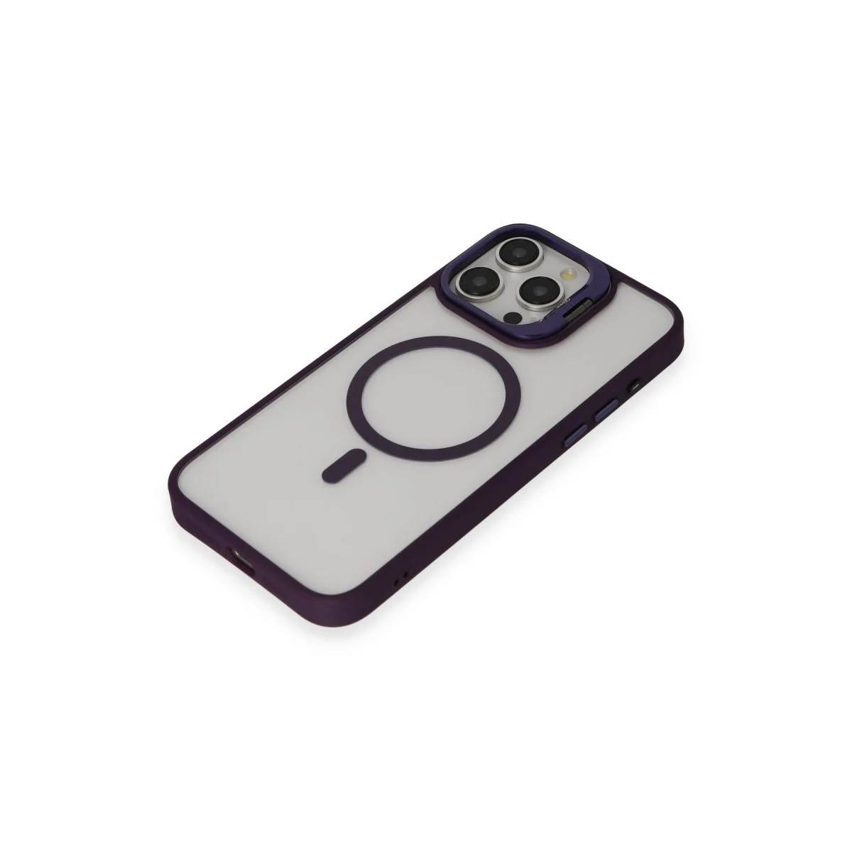 Joko Apple İphone 14 Pro Kılıf Roblox Lens Magsafe Standlı Kapak - Derin Mor görsel 4