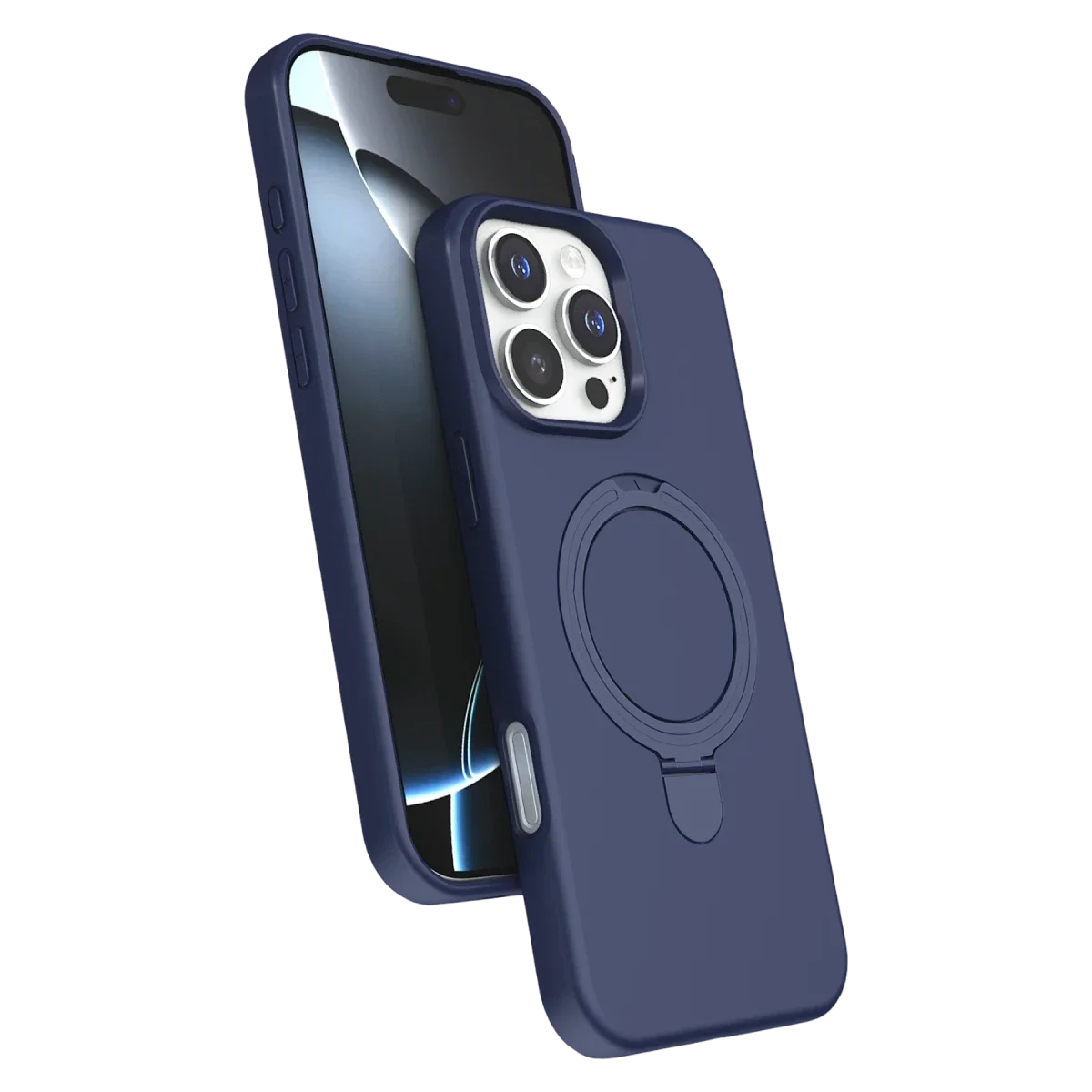 Apple iPhone 16 Pro Regal Magsafe Standlı Kapak - Lacivert