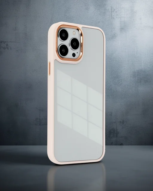 Apple İphone 14 Pro Max Kılıf Dora Kapak - Pudra