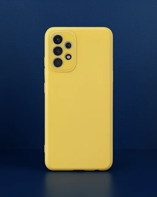 Samsung Galaxy A33 5g Kılıf Lansman Glass Kapak - Sarı