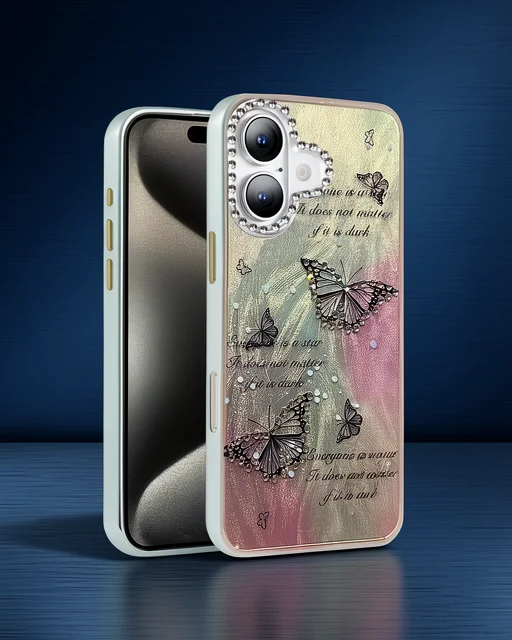 Apple İphone 16 Kılıf Blade Aynalı Desenli Kapak - Desen 6