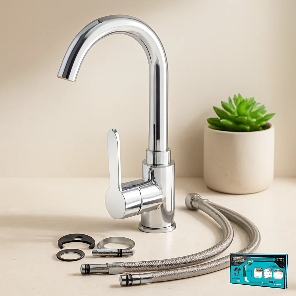Krom Aç-Kapa Lavabo Bataryası KTX-2639