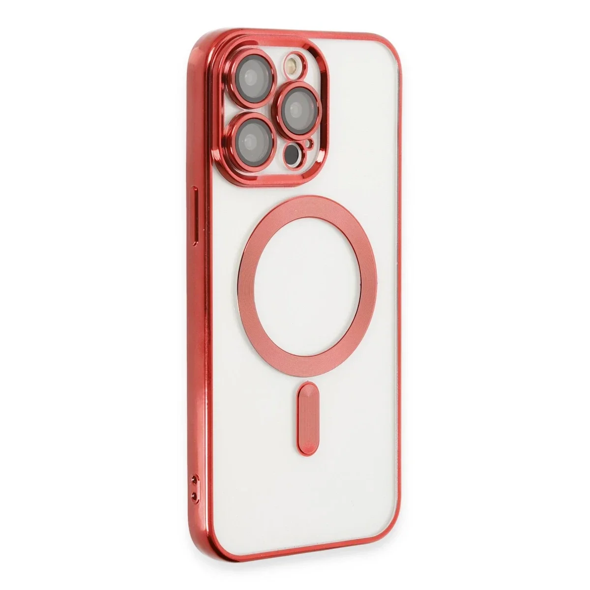 Apple iPhone 13 Pro Max Kılıf Kross Magneticsafe Kapak - Kırmızı görsel 3