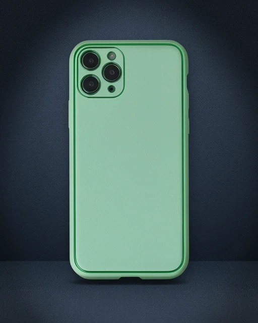 Apple İphone 11 Pro Kılıf Coco Deri Silikon Kapak - Açık Yeşil