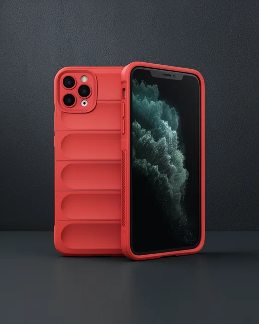 Apple İphone 11 Pro Kılıf Optimum Silikon - Kırmızı