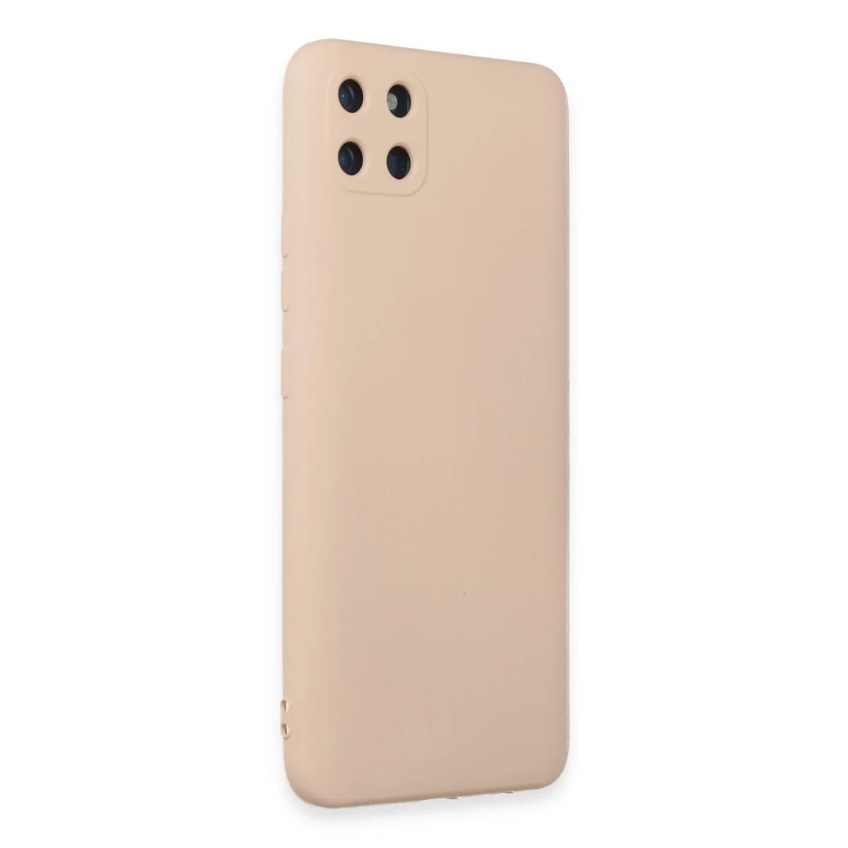Realme C11 Kılıf Nano İçi Kadife Silikon - Pudra görsel 2