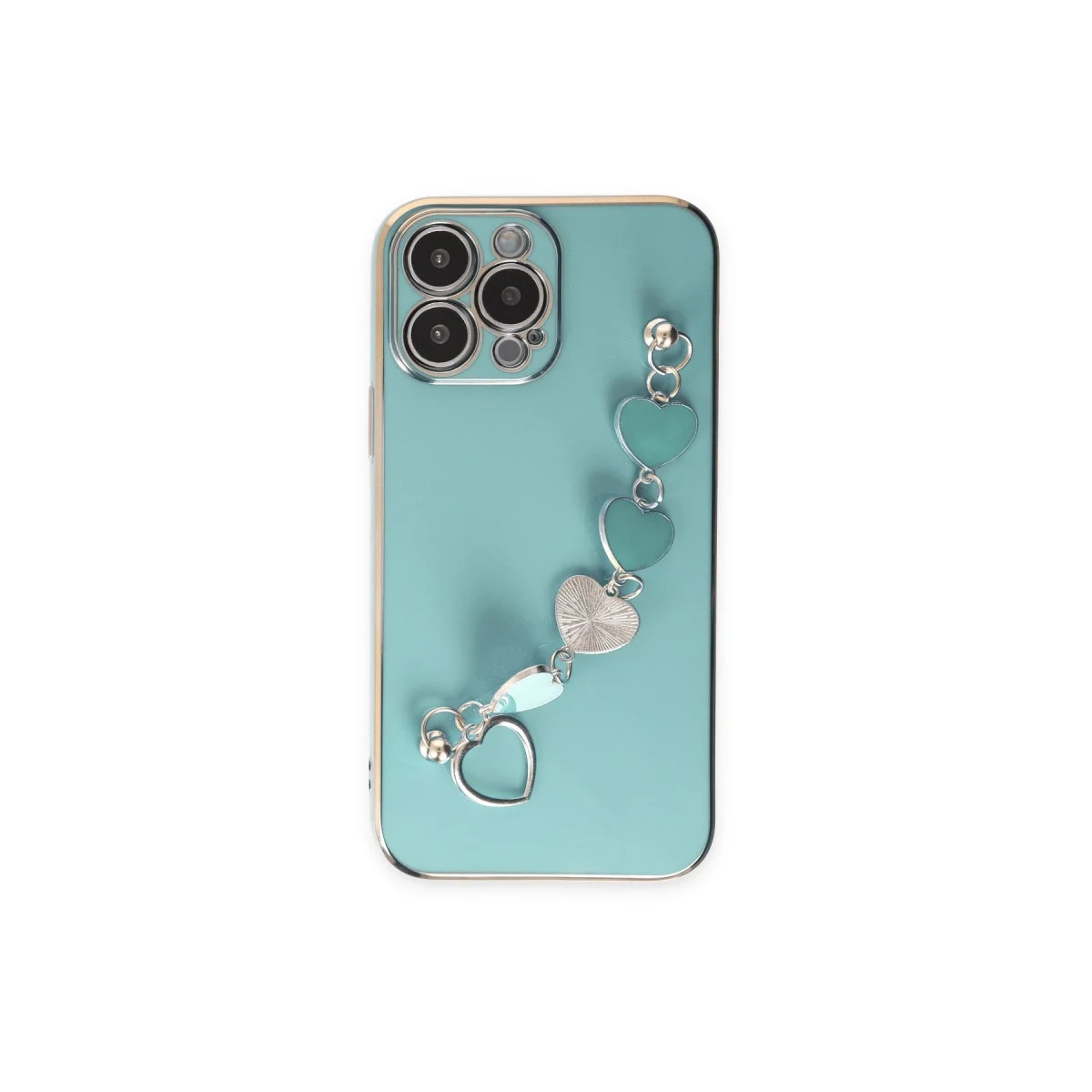 Apple İphone 14 Pro Kılıf Esila Silikon - Su Yeşili görsel 2