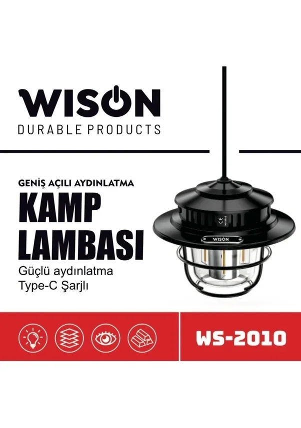 Wison WS-2010 Geniş Açılı Aydınlatma Kamp Lambası görsel 4