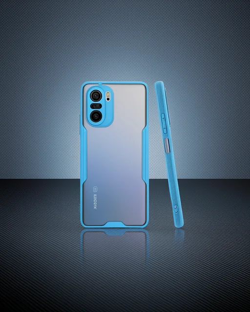 Xiaomi Poco F3 Kılıf Platin Silikon - Mavi